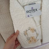 سرویس حوله ۱۰ تیکه Rotex گلدوزی و لاکچری | نباتی کرمی
